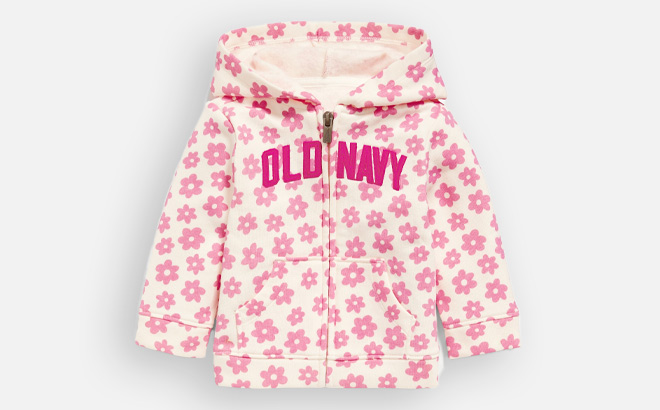 Old Navy Baby Printed Logo Graphic Zip Hoodie