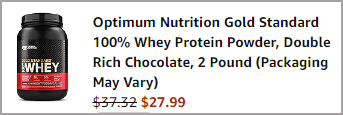 Optimum Nutrition Gold Standard 100 Whey Protein Powder Checkout Price