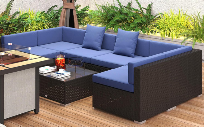 Outsunny 7 Piece Patio Furniture Sets