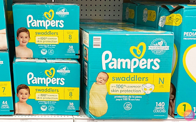 Pampers Swaddlers Newborn Baby Diapers and Size