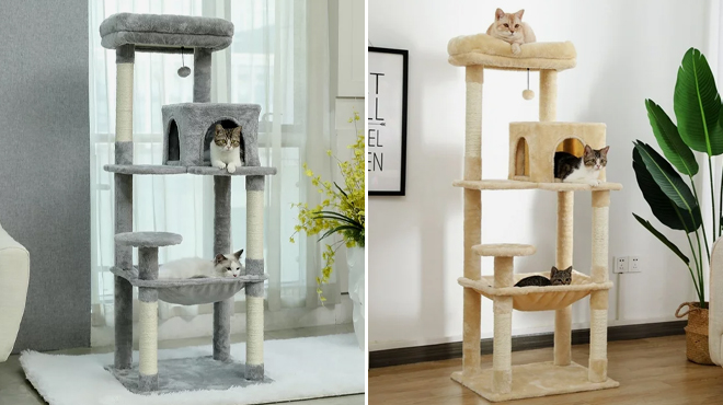 Pawz Road 56 inch Tall Cat Tree Tower Condo