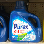 Purex 115 Load Laundry Detergent on a Store Shelf