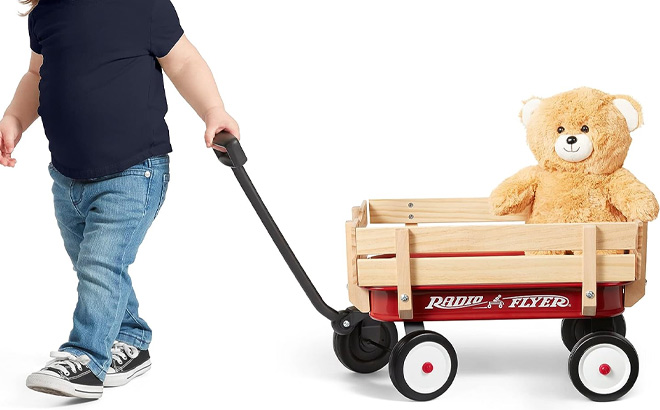 Radio Flyer Toy Wagon Teddy Bear 1