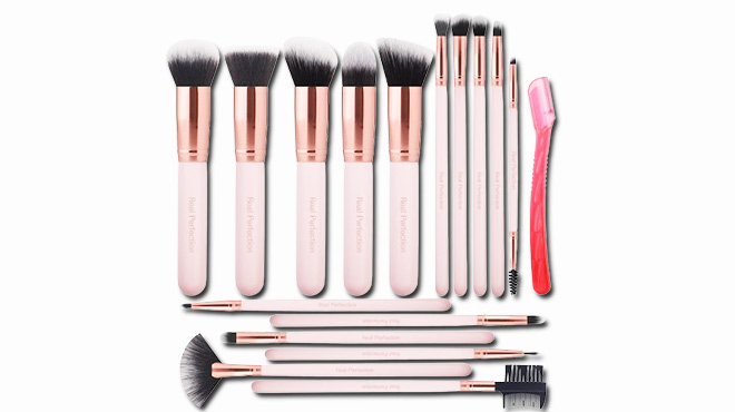 Real Perfection 16pcs Makeup Brushes Set