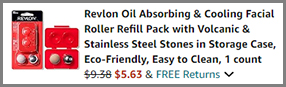 Revlon Oil Absoribing and Cooling Facial Roller at Amazon