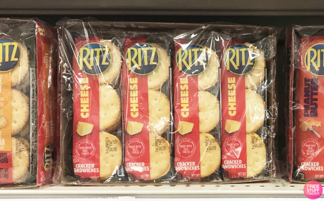 Ritz Cheese Sandwich Crackers on Rack