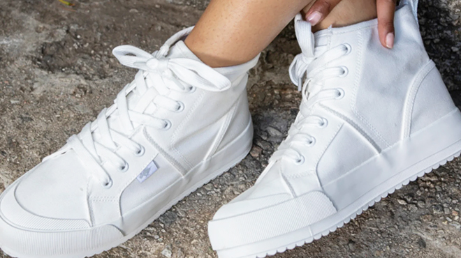 Rocket Dog Vela White Platform High Top Sneaker