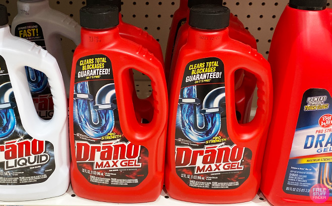 SC Johnson Drano Drain Clog Remover on Shelf