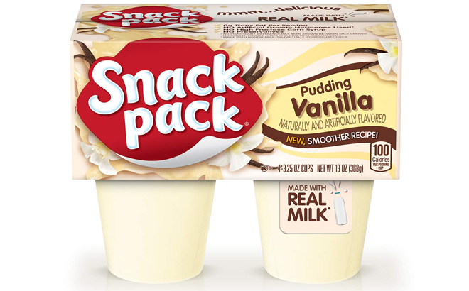 Snack Pack 4 Count Vanilla Flavored Pudding Cups