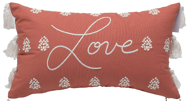 Sonoma Goods For Life Mauve Love Throw Pillow