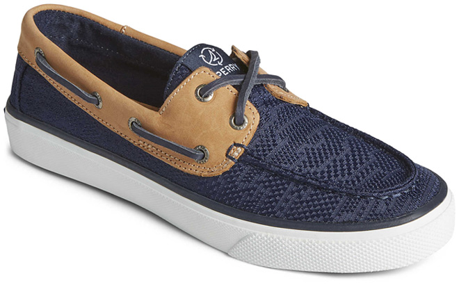 Sperry Womens Bahama Jacquard Sneaker in Navy Color