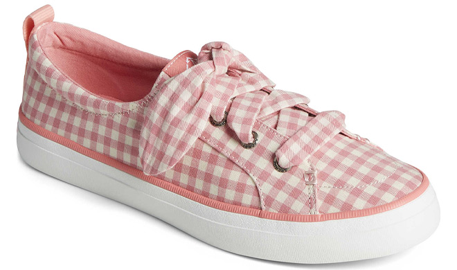 Sperry Womens Crest Vibe Gingham Sneakers