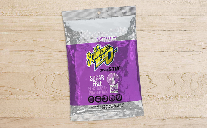 Sqwincher Zero Qwik Stik Sugar Free in Grape Flavor