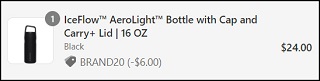 Stanley IceFlow AeroLight Bottle Checkout