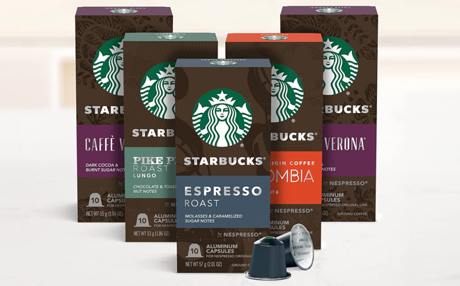 Starbucks Nespresso 50 Count Intense Variety Pack Capsules