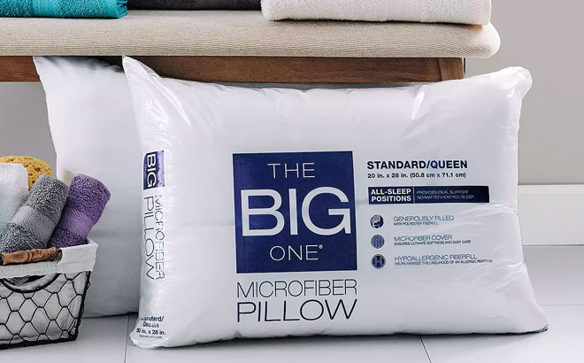 The Big One Microfiber Pillow Bath Towels at Kohls