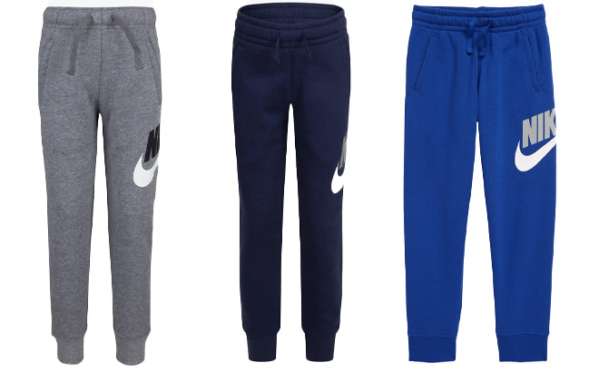 Three Nike Kids Club Logo Joggers