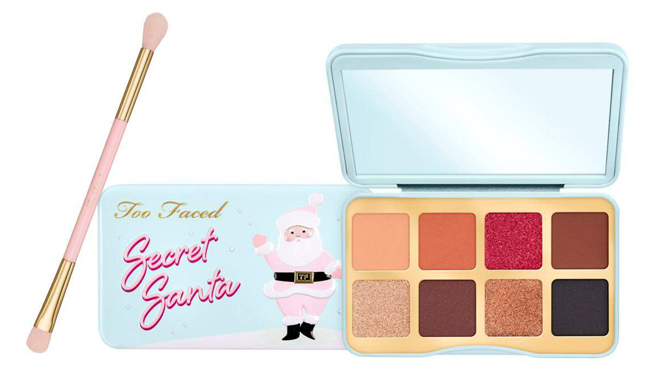 Too Faced Secret Santa Eye Shadow Palette with Brush