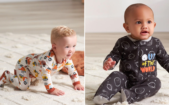 Two Gerber Baby Boys Pajamas 1