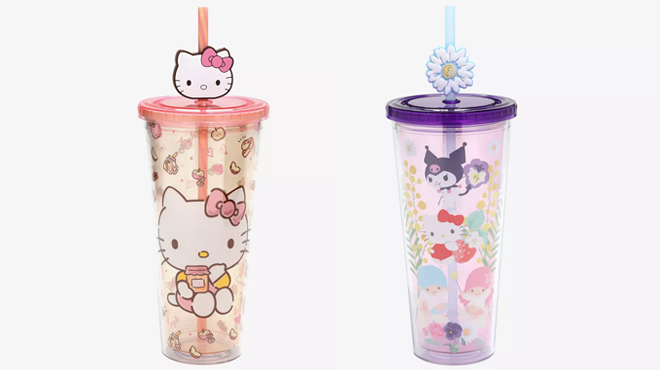 Two Hello Kitty Acrylic Travel Cups