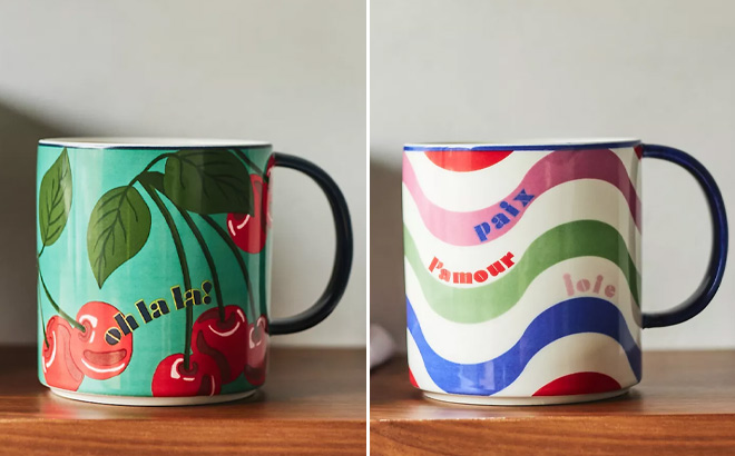 Two Maeve by Anthropologie Mugs