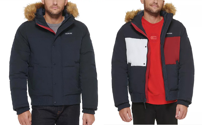 Two Mens Tommy Hilfiger Flex Tech Snorkel Bomber