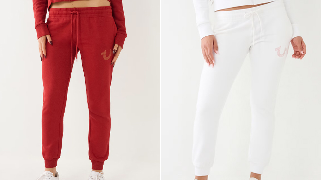 Two True Religion Womens Logo Joggers