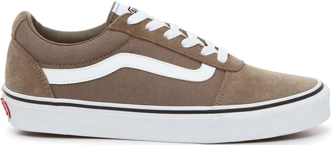 VANS Womens Ward Lo Suede Sneakers Walnut Color