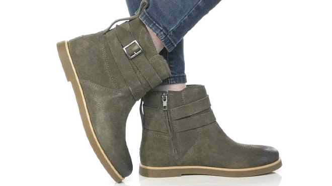 a Person Wearing UGG Josefene Booties