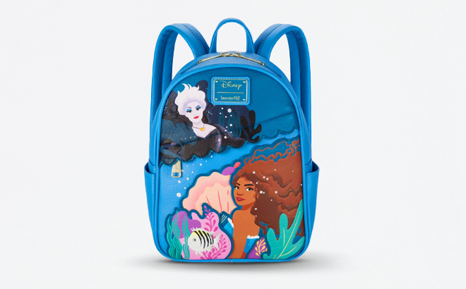 an Image of Loungefly The Little Mermaid Mini Backpack