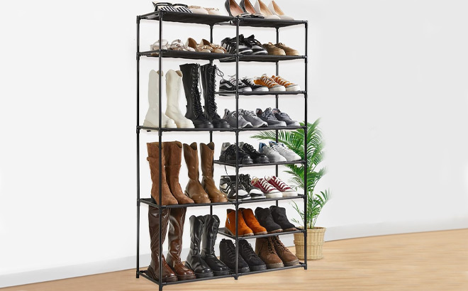 8 Tier Shoe Rack Storage Organizer