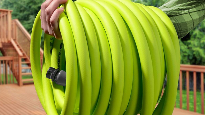 A Person Holding a roll of Flexzilla Garden Hose