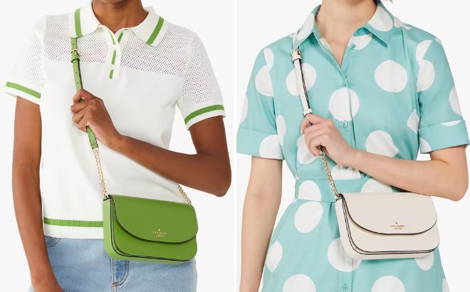 A Person is Wearing Kate Spade Outlet Kristi Crossbody