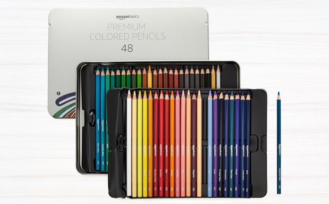 Amazon Basics Premium Colored Pencils 48 Count