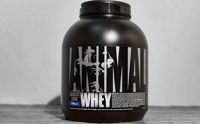 Animal Whey Isolate Whey Protein Powder 4 Pound Bottle