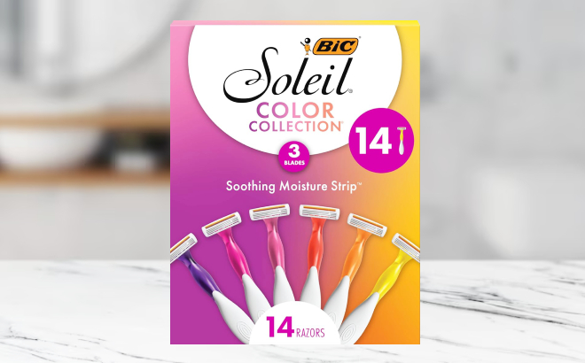 BIC Soleil Smooth Colors 14 Count Womens Razors