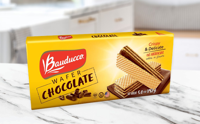 Bauducco Chocolate Wafers on the Table