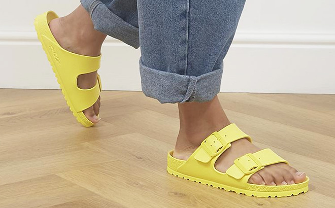 Birkenstock Unisex Arizona EVA Sandals Yellow