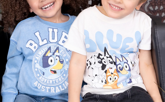 Bluey Toddler Boys or Girls Short Sleeve Crewneck T Shirt