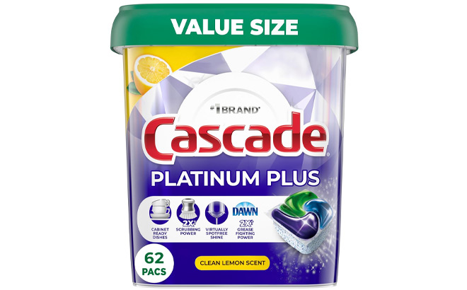 Cascade 62 Count Dishwasher Pods