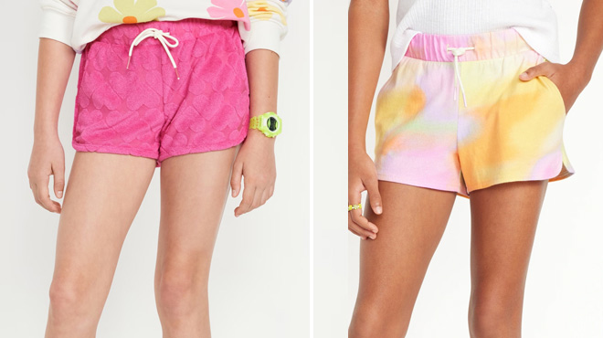 Children Wearing Old Navy Girls Dolphin Hem Cheer Shorts