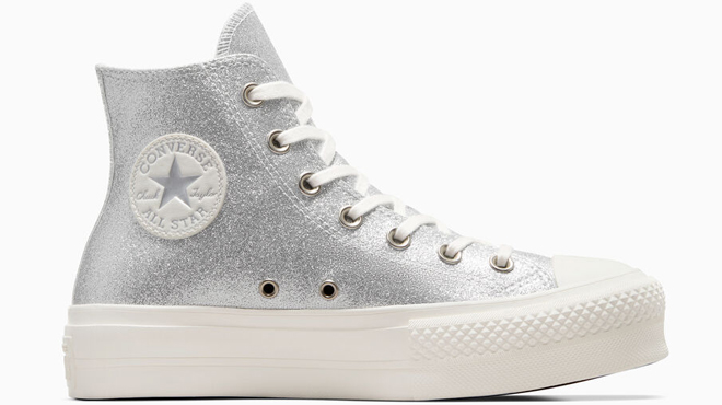 Converse Chuck Taylor Chuck Taylor All Star Silver Glitter Womens Shoes