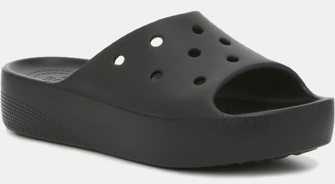 Crocs Classic Platform Slide Sandal in Black Color