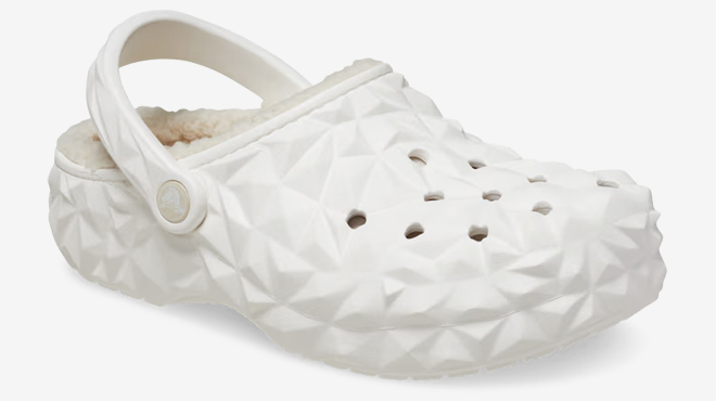 Crocs Geometric Lined Clogs in White Color