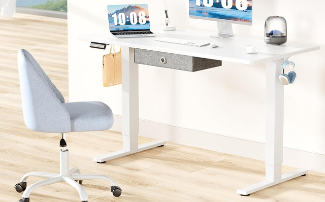 DUMOS Standing Desk with Drawer