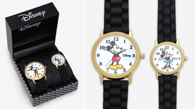 Disney Mickey Mouse Minnie Mouse Watch Set