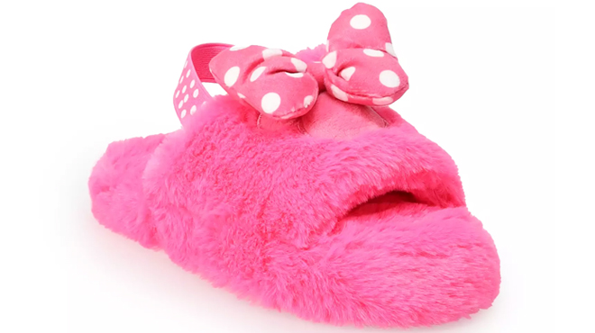 Disneys Minnie Mouse Little Kid Girls Slippers