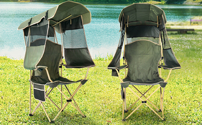 Docusvect Folding Camping Chair Green