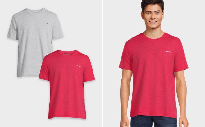 Eddie Bauer Mens Short Sleeve Crew Neck Tee