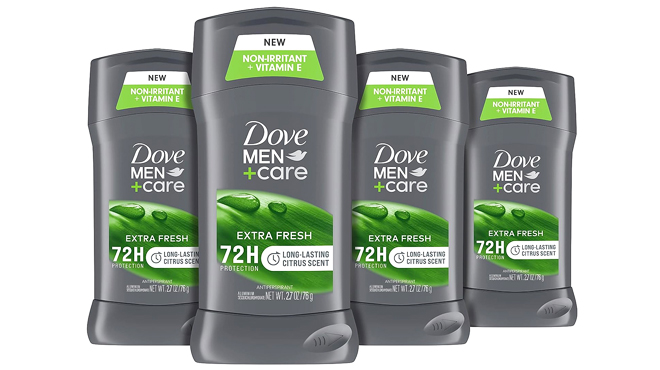 Four Dove Men Care Extra Fresh Deodorant